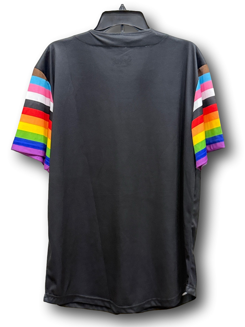 Pride "Everyone Belongs" Bling Rainbow Print Baseball Jersey - Size Large - NWT - Picture 2 of 6